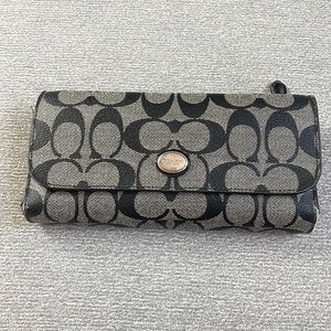 Coach wallet grey and black